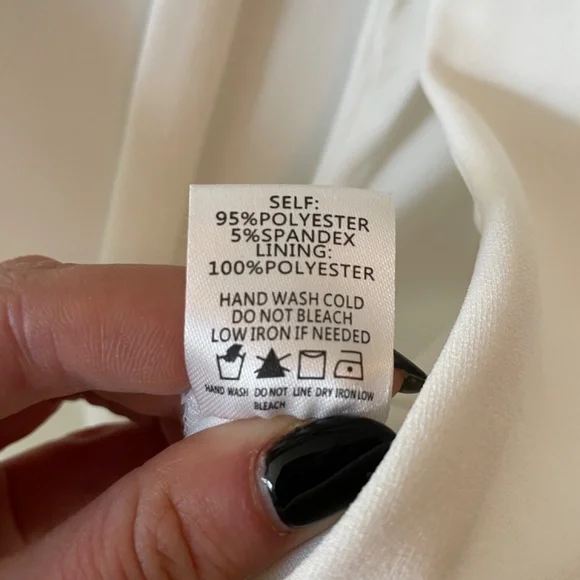 Blue Blush White Layered Mini Dress - Picture 3 of 4